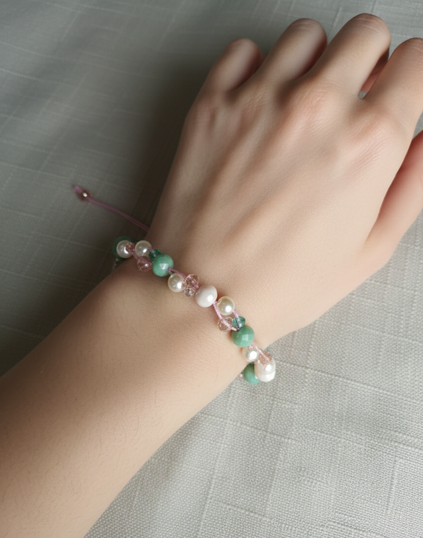 πΈ Pastel Pearl Beaded Bracelet πΈ