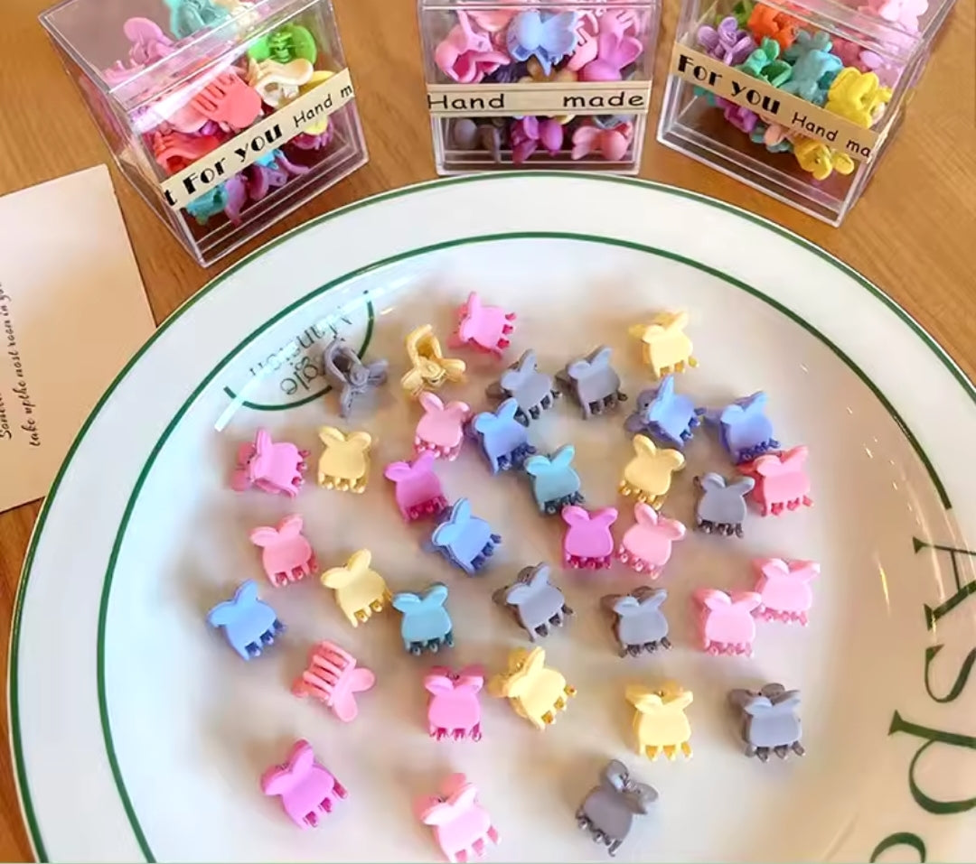 Colorful Mini Flower Hair Clips!