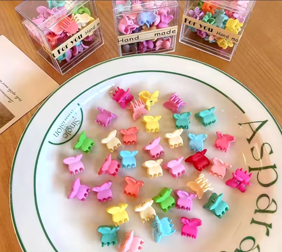 Colorful Mini Flower Hair Clips!