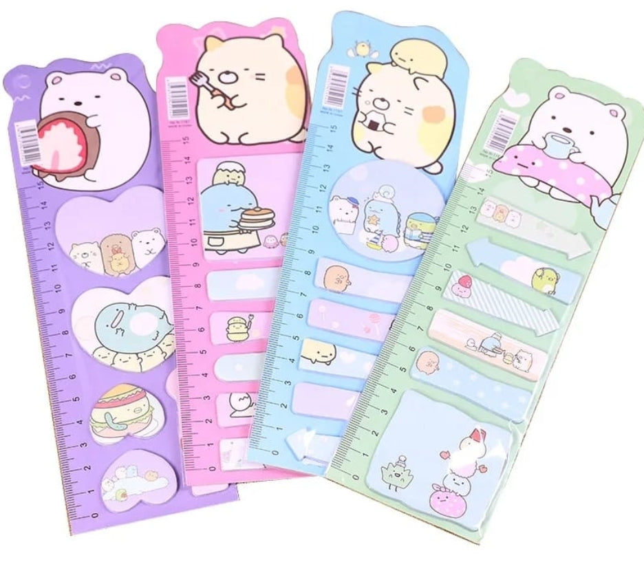 Cute Cartoon Sticky Notes - Perfect Aesthetic Stationery for School!