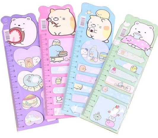 Cute Cartoon Sticky Notes - Perfect Aesthetic Stationery for School!