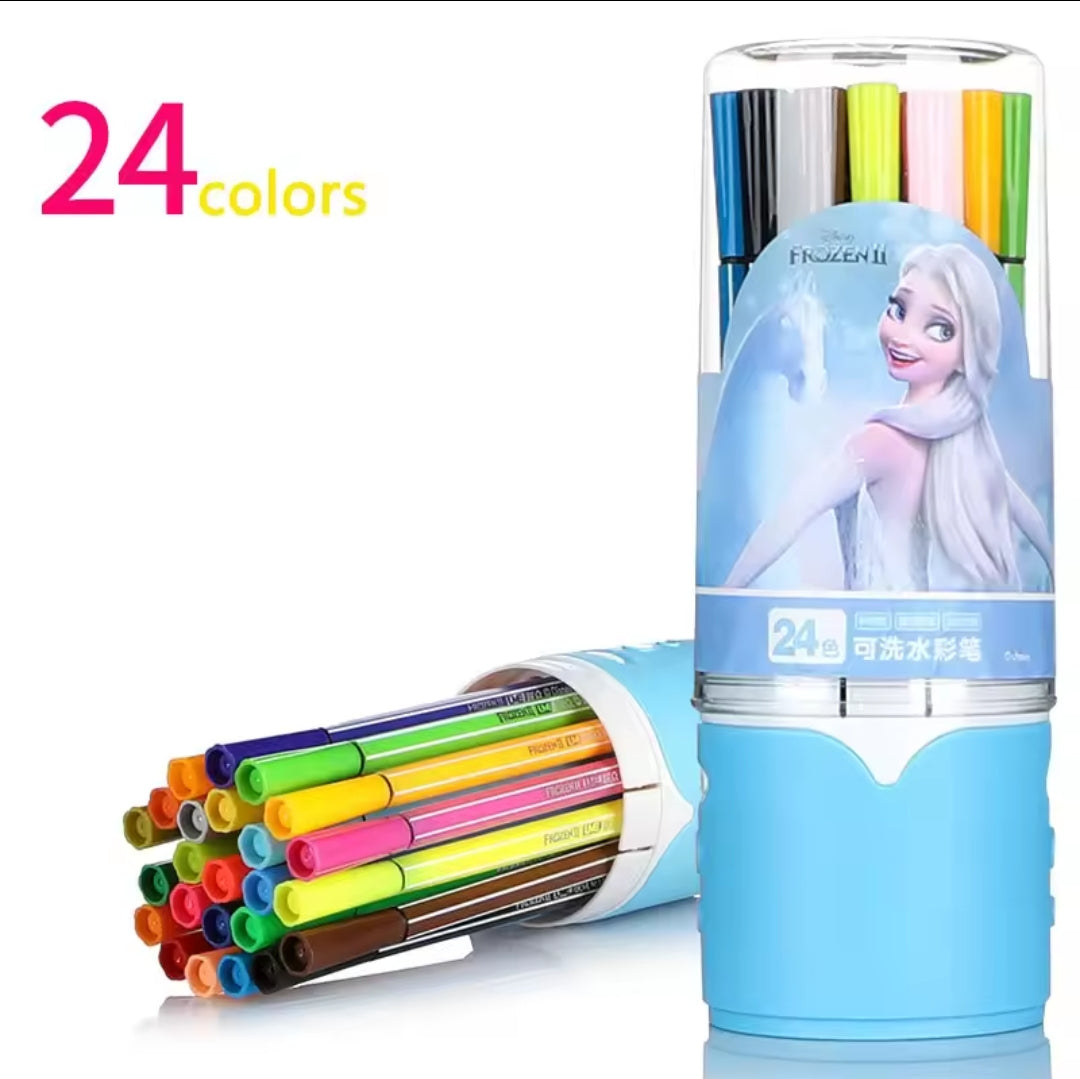 24pcs Disney Frozen Washable Watercolour Marker