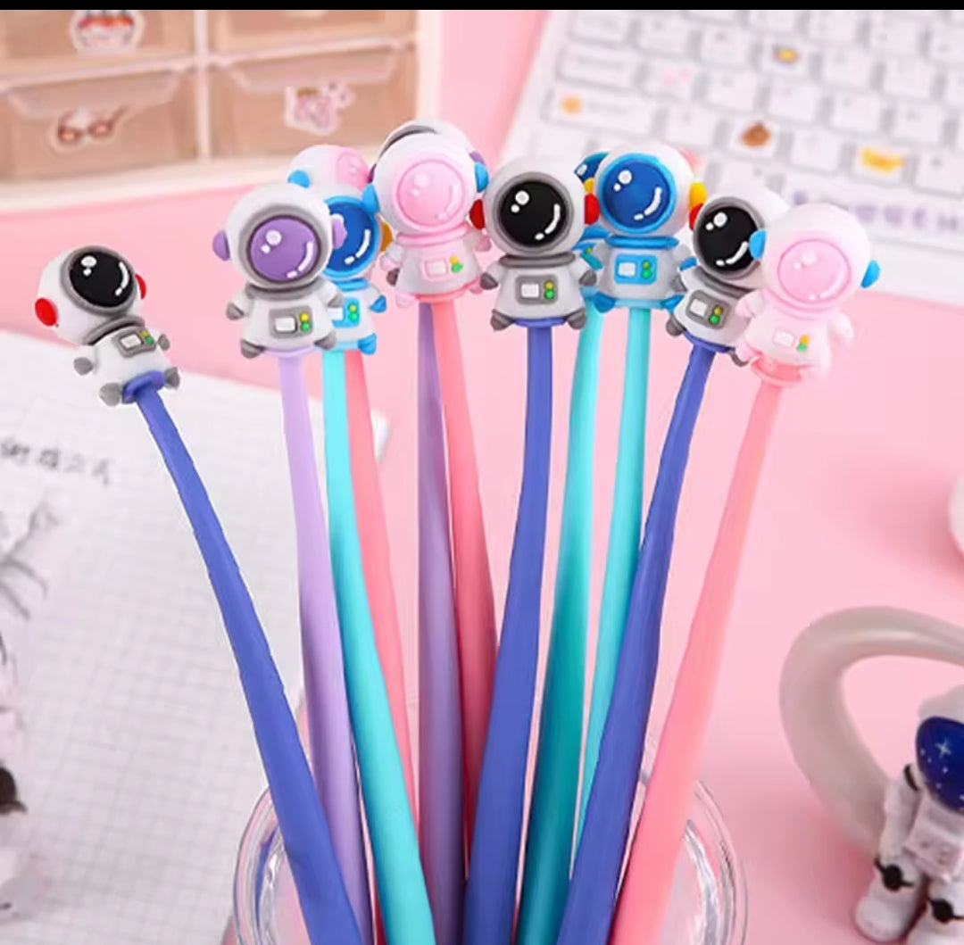 Fun Astronaut Soft Silicone Gel Pens!
