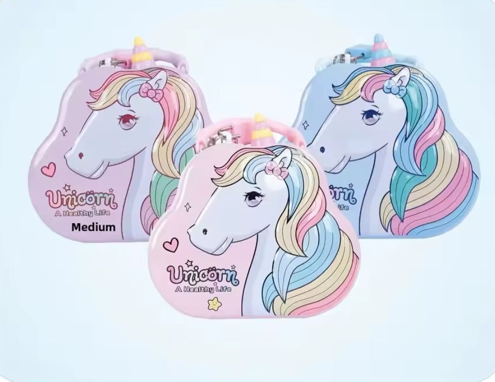 1PC Cute Unicorn Piggy Bank Bank Money Saving Box Children Coin Deposit Box Best Birthday Gifts For Kid With Lock