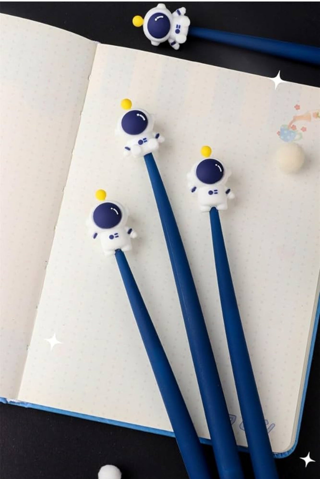 Fun Astronaut Soft Silicone Gel Pens | Cartoon Shake Black Ink Signature Pen, Perfect for School, Office, and Student Stationery Gifts