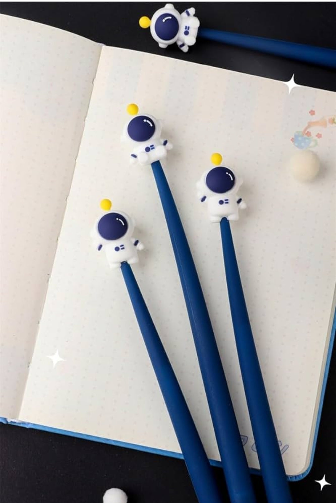 Fun Astronaut Soft Silicone Gel Pens | Cartoon Shake Black Ink Signature Pen, Perfect for School, Office, and Student Stationery Gifts