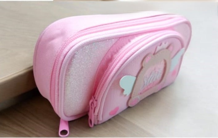 Large Capacity Pen Case, Two-Compartment Pencil Pouch for Students, Boys, Girls, and Teens – Ideal for School Use