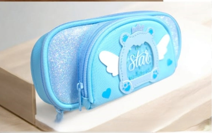 Large Capacity Pen Case, Two-Compartment Pencil Pouch for Students, Boys, Girls, and Teens – Ideal for School Use
