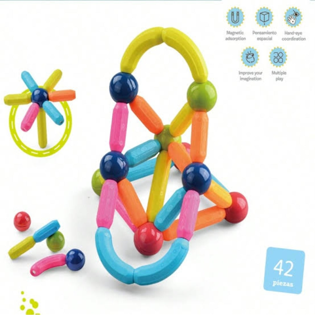Magnetic Constructor Blocks Set Toys for Kids!