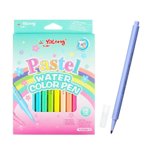 12-Piece Pastel Dream Washable Marker Set – Soft, Vibrant Colors & Effortless Cleanup!