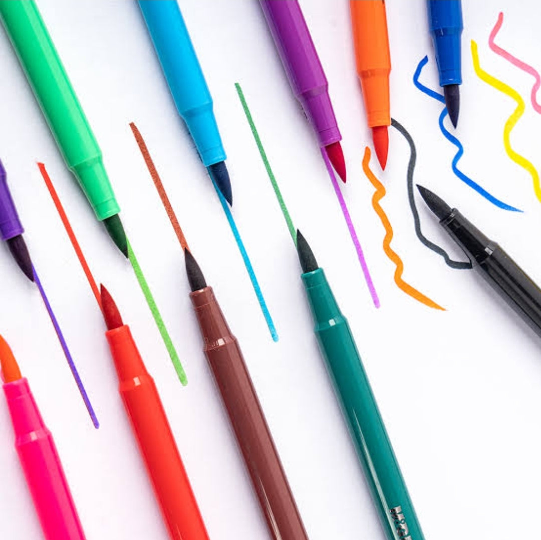 12-Piece Pastel Dream Washable Marker Set – Soft, Vibrant Colors & Effortless Cleanup!