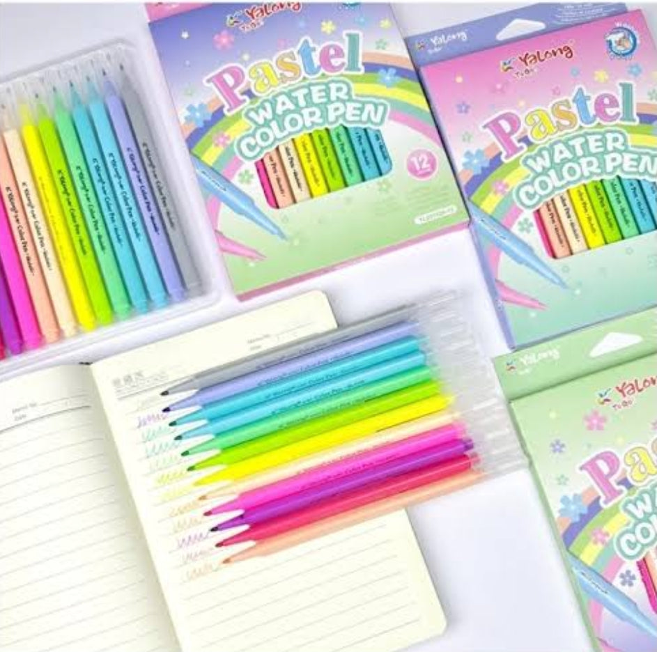 12-Piece Pastel Dream Washable Marker Set – Soft, Vibrant Colors & Effortless Cleanup!
