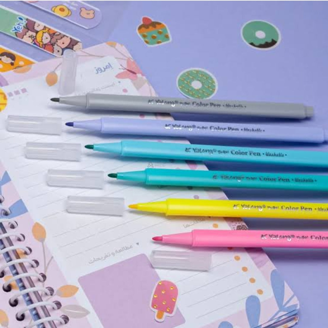 12-Piece Pastel Dream Washable Marker Set – Soft, Vibrant Colors & Effortless Cleanup!