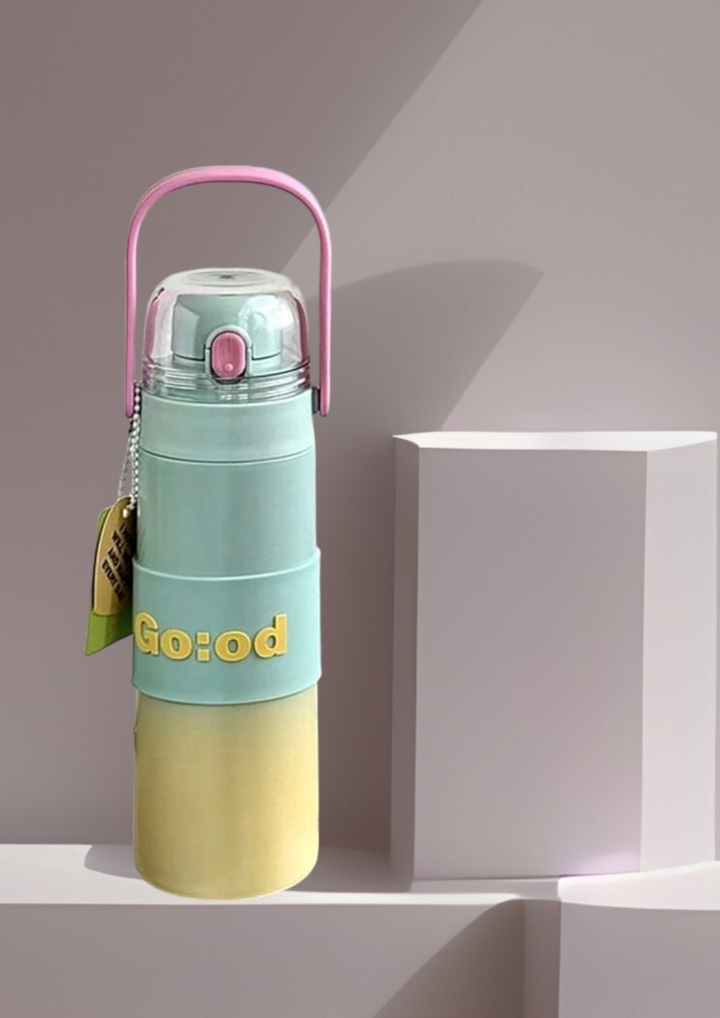 "New, Simple, and Spacious Portable Sports Mug – High-Quality Stainless Steel Direct Drinking Vacuum Cup"