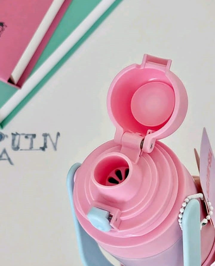 New Simple & Spacious Stainless Steel Portable Water Bottle!