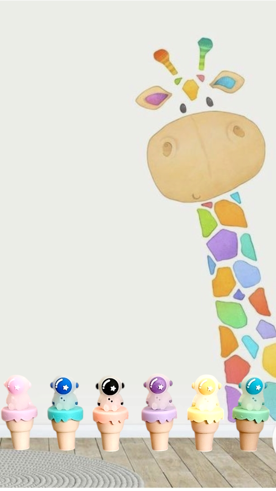 "Mini Astronaut Highlighter Set (6pcs) – Brighten Your Notes with Style"