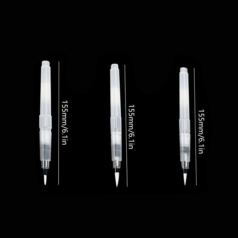3pcs Refillable Water Color Brush Pen Set!