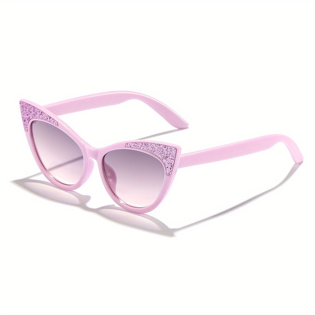 Glamorous Cat-Eye Sunglasses for Girls – Sparkly Bowknot Shades for Your Little Fashionista!