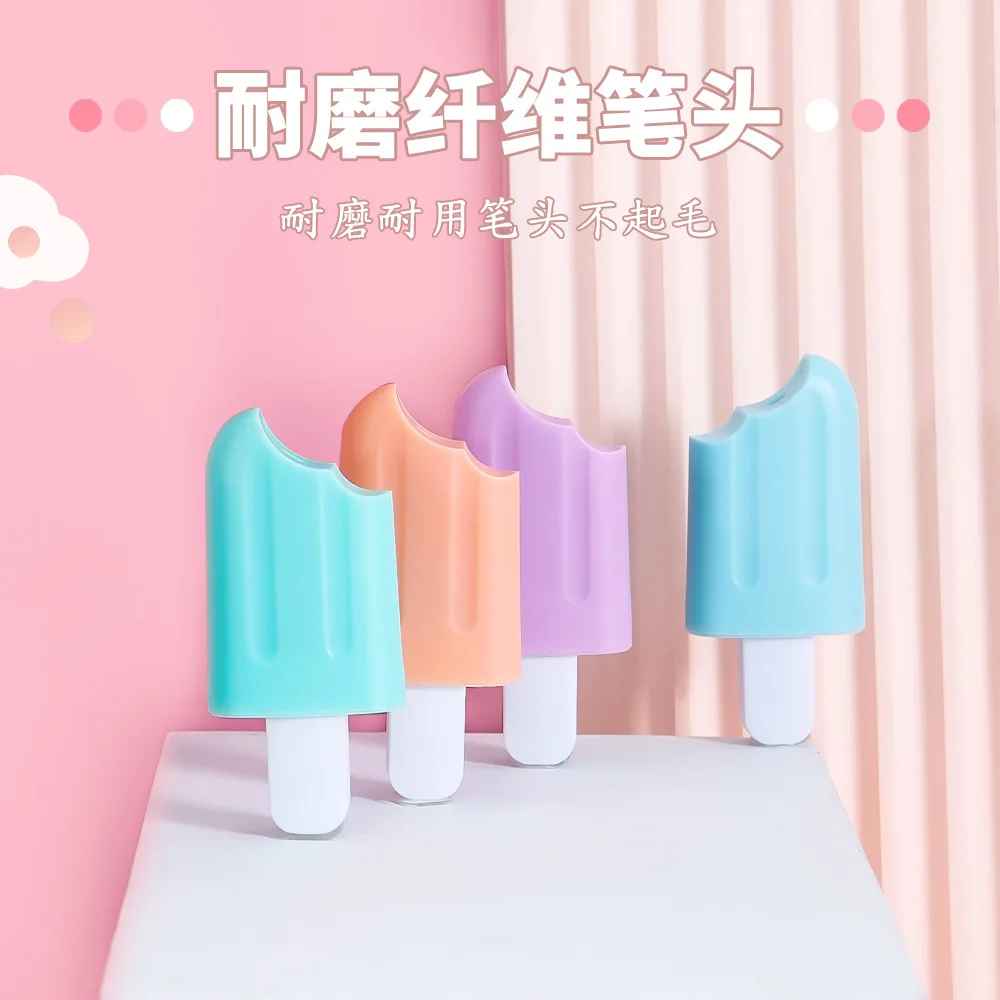 6pcs Mini Ice Cream Popsicles In Colorful Fluorescent Pens!