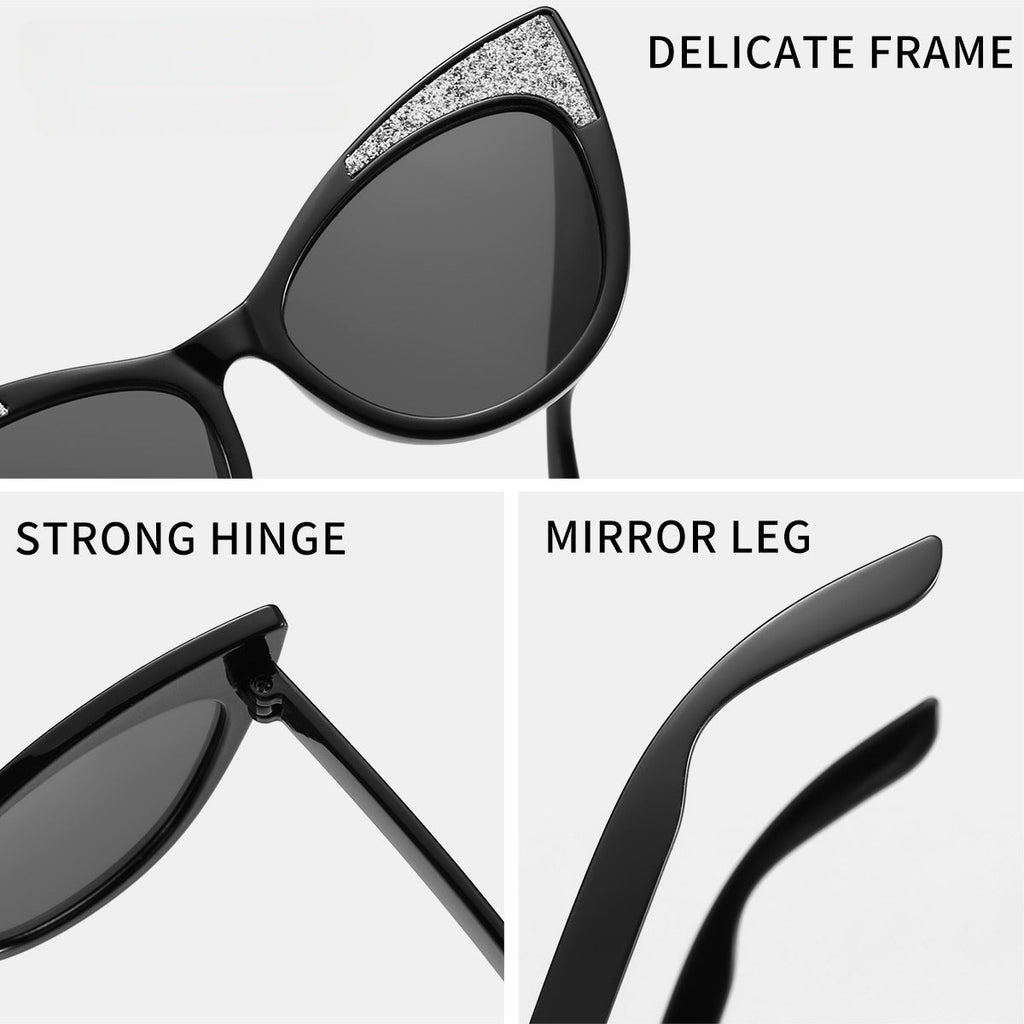 Glamorous Cat-Eye Sunglasses for Girls – Sparkly Bowknot Shades for Your Little Fashionista!