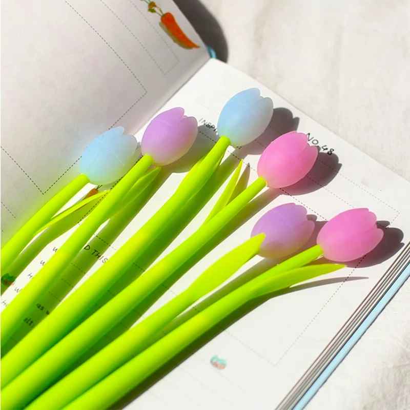 Tulip Colour Changing Flower Plastic Gel Pens!