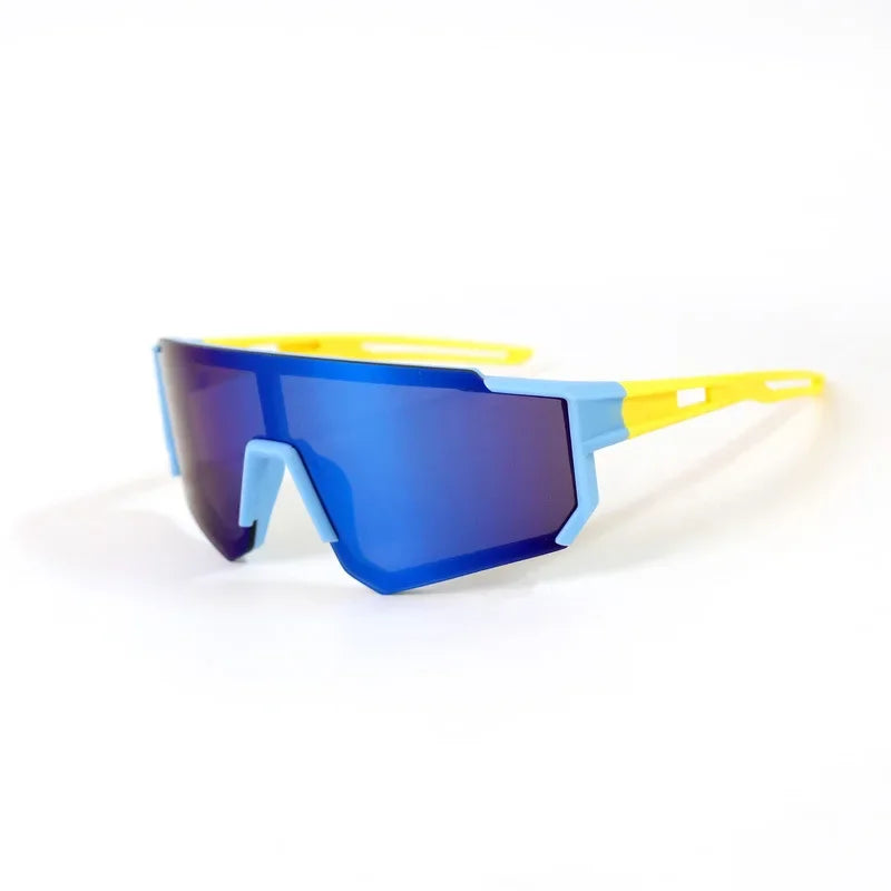 Trendy Boys' Sunglasses – Cool UV Protection Eyewear with Bold, Colorful Lenses – Ideal for Outdoor Adventures and Cycling!