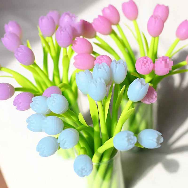 Tulip Colour Changing Flower Plastic Gel Pens!