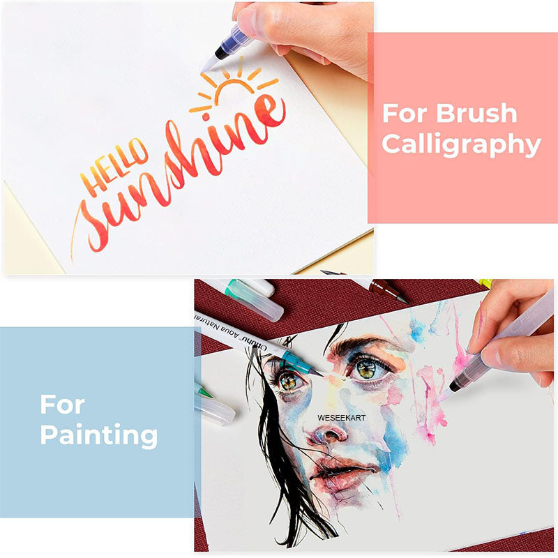 3pcs Refillable Water Color Brush Pen Set!