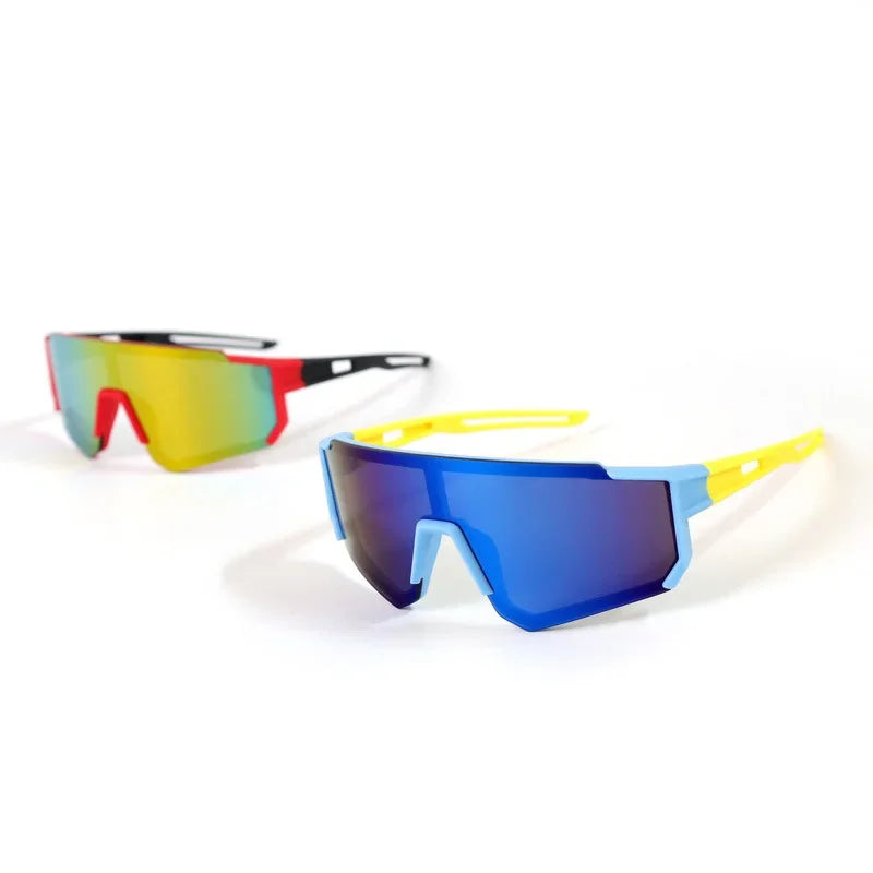Trendy Boys' Sunglasses – Cool UV Protection Eyewear with Bold, Colorful Lenses – Ideal for Outdoor Adventures and Cycling!