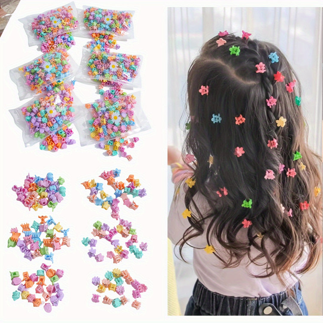 Colorful Mini Flower Hair Clips!