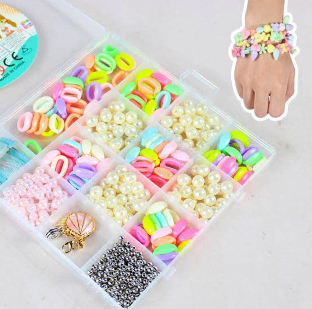 DIY Jewelry Making Beads Set | Unleash your creativity with our DIY Jewelry Making Beads Set! Perfect for kids and beginners to craft unique bracelets, necklaces, and more!