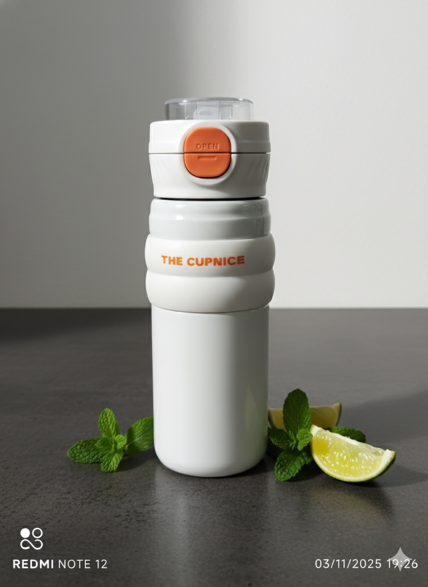 Premium Portable Water Bottle | Stainless Steel Vacuum Insulated Flask | Keeps Drinks Cold & Hot for Hours | Leak-Proof Travel Bottle