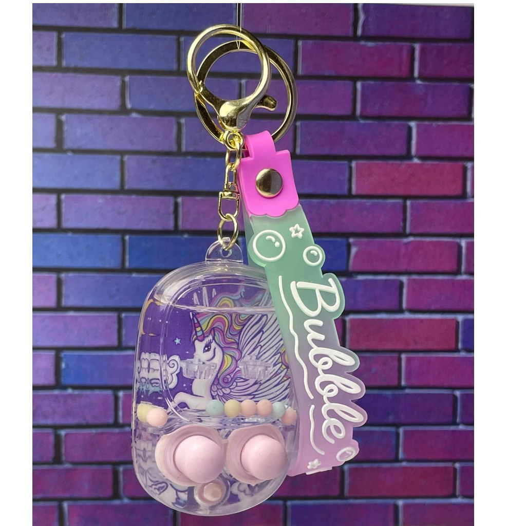 Cute Unicorn Bubble Game Keychain|Stress Relief Fidget Toy with Soft Silicone Buttons & Colorful Design