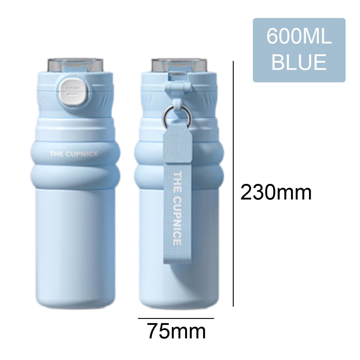 Premium Portable Water Bottle | Stainless Steel Vacuum Insulated Flask | Keeps Drinks Cold & Hot for Hours | Leak-Proof Travel Bottle
