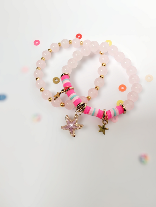 "A Pair of Clay Bead Bracelet | A Pop of Colour for Every Occasion"