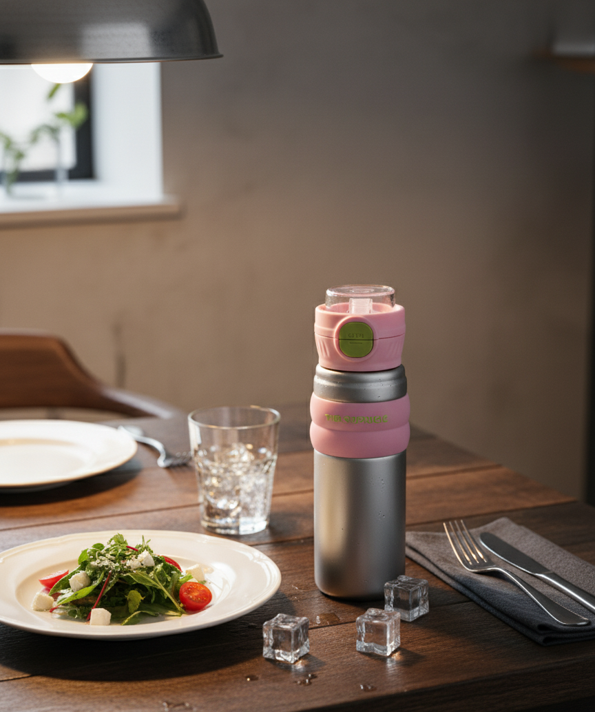 Premium Portable Water Bottle | Stainless Steel Vacuum Insulated Flask | Keeps Drinks Cold & Hot for Hours | Leak-Proof Travel Bottle