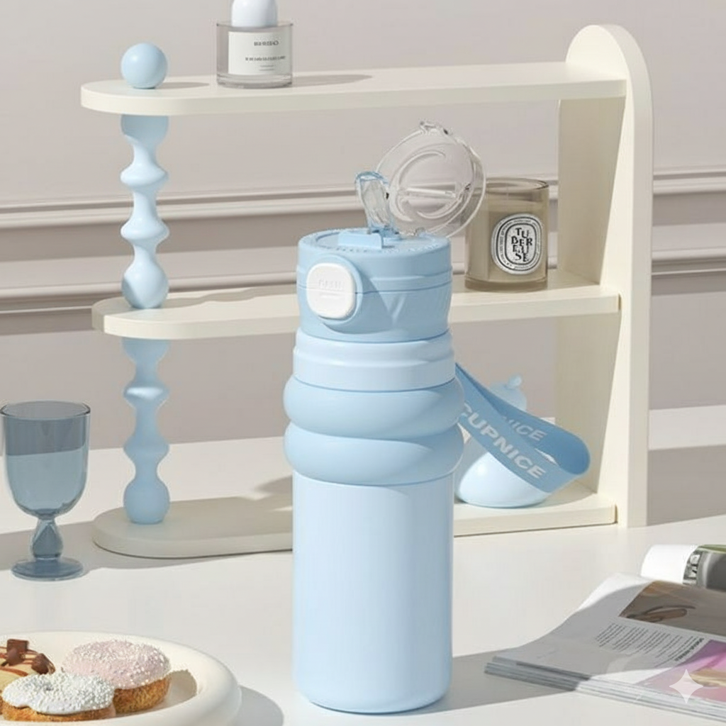 Premium Portable Water Bottle | Stainless Steel Vacuum Insulated Flask | Keeps Drinks Cold & Hot for Hours | Leak-Proof Travel Bottle