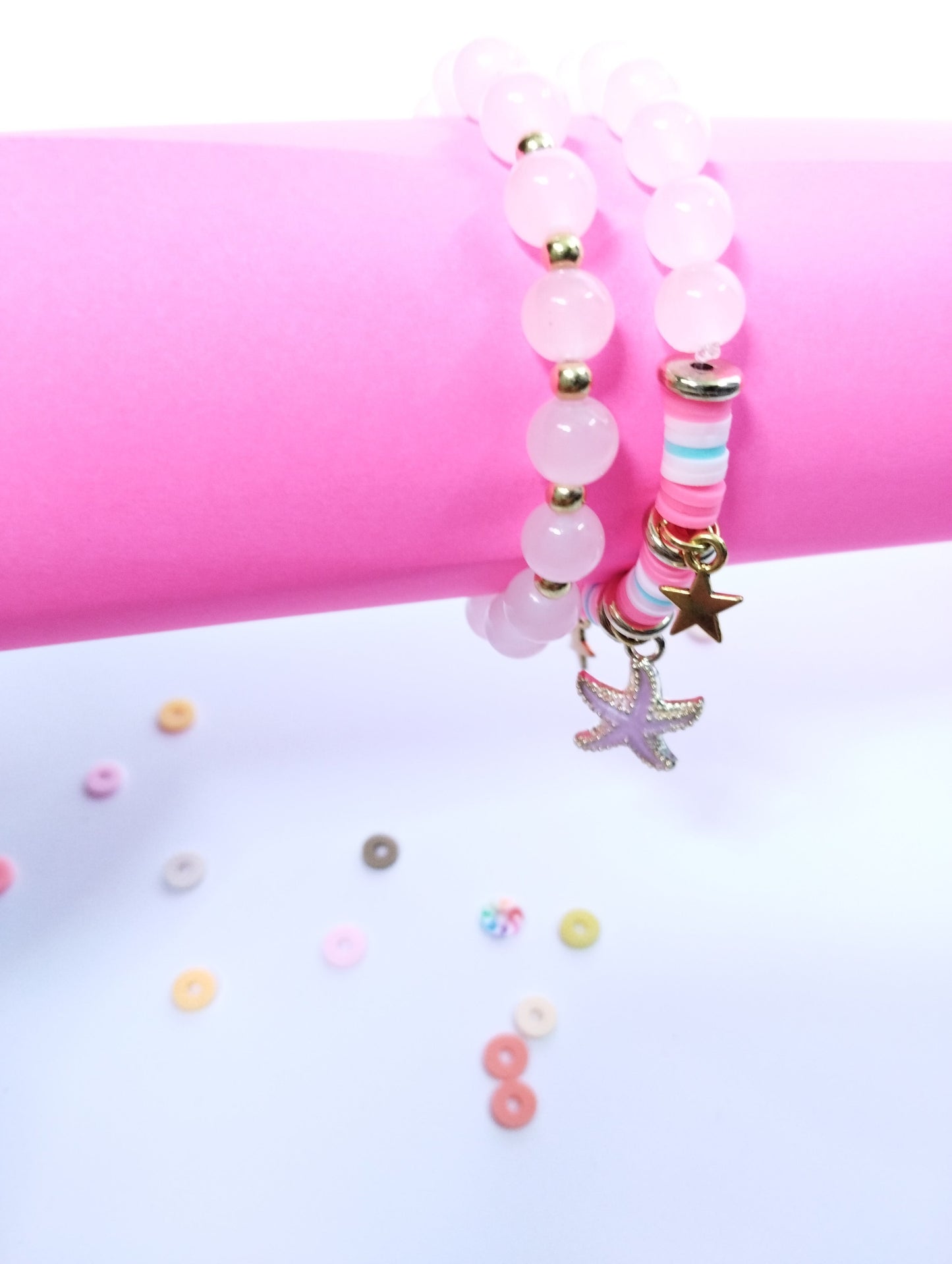 "A Pair of Clay Bead Bracelet | A Pop of Colour for Every Occasion"